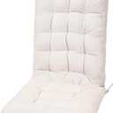 POMIU Rocking Chair Cushions Sets Indoor Office & Dining Chairs (White)