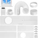 VIVOSUN Window Duct Kit, Portable AC Window Seal Kit with 5.9" Diameter 59" Length Hose, Fit with 4"/6" Ducting for Sliding Window, Adjustable AC Vent Kit for Duct Fans, Air Conditioner, Dryer