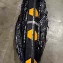 Pyle 72 Inch Heavy Duty Vehicle Rubber Car Parking Wheel Guide Stopper for Driveways, Parking Lot Spots, and Garages, Pack of 2, Black