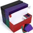 10 Pack Trading Card Storage Box 1000 Count Sports Game Card Storage Boxes with Dividers Cardboard Collection Case for Baseball Tcg Basketball