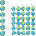 JULMELON 480 Pcs Earth Day Stickers, 16 Sheets Save The Planet Environmental Theme Bulk Set Self Adhesive for Kids School Classroom Earth Day Activities Party Favors Crafts