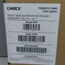 Carex Toilet Seat Riser, Round Raised Toilet Seat Adds 3.5 inches to Toilet Height, for Assistance Bending or Sitting, 300 Pound Weight Capacity Toilet Riser