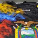 DFZ Men's Ecuador Flag Novelty T-Shirt Summer Short Sleeve 3D Printed Casual Short Sleeves Top Unisex S