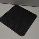 Silicone Dish Drying Mat, Non-Slip Easy Clean Sink Mat Large Heat-resistant Dish Drainer Mat for Kitchen Counter, Sink, Refrigerator or Drawer liner (12" x 12", Black)