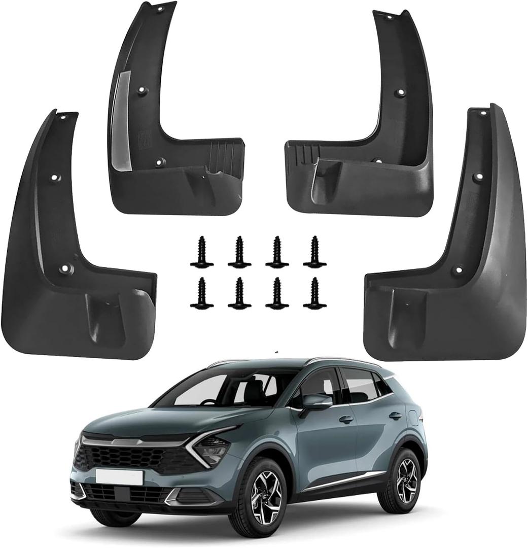 Mud Flaps for Kia Sportage 2017-2022 Mud Guards Splash Guards Tire Protector Mudguard Accessories Front & Rear 4pcs Set