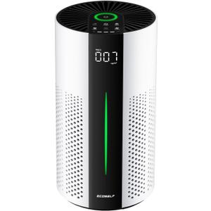Air Purifiers for Home Large Room up to 1800 Ft, Air Purifiers for Bedroom 360 Air Intake with Smart Auto Mode, HEPA Air Purifier, Air Cleaner for Smoke PoIIen Pet Dander, HAP609 (White)