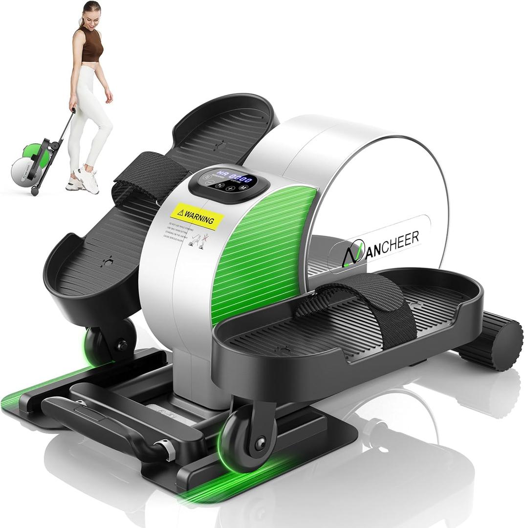 ANCHEER Under Desk Elliptical Machine Transform Your Life - High-End, Portable, Mini Leg Exerciser While Sitting. Perfect for Seniors, No Noise. Ideal Gift for Family As Seen on TV (Emerald Green)