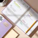 Timart 2026 Planner, Weekly and Monthly Planner, January 2026 - December 2026, Hardcover 2026 Calendar Planner Book with Tabs, Inner Pocket For Women, Perfect for Office School Home, A4(8.5" x11")-Purple