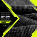 Mens Corduroy Casual Pants Warm Straight Leg Loose Fit with Pockets Drawstring Elastic Waist Vintage Sweatpants Baggy (Medium, Black Marbled Stripe)