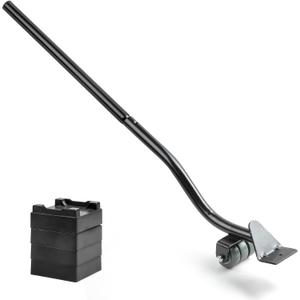 Furniture Lifter Tool, Appliance Furniture Metal Lifters for Heavy Furniture Movers Sliders Wheels Easily Safe to Move Sofa Refrigerator Washing Machine (1 Lifter Tool 4 Raise Blocks) (Large-Black)