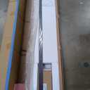 38x80 Inch Glass Sliding Barn Door Slab and 6.6ft Hardware Kit Included, 5 Frosted Glass, LVL Wood Panel Covered with White Water-Proof Scratch-Proof PVC Surface, Simple DIY Assembly