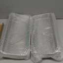 Partsam 2x Headlight Bezels Chrome w/Visor 12" Clear/Amber LED Light Strip Replacement for 4x6 Lights Kenworth T400 T600 T800 W900B W900L Peterbilt 378 379 Western Star 4900 Freightliner Semi Trucks