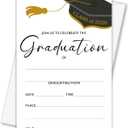 Graduation Party Invitations for Class of 2026, Graduation Announcement Cards for High School, College, University, 4x6 Set of 25 Invitations with Envelopes-A04