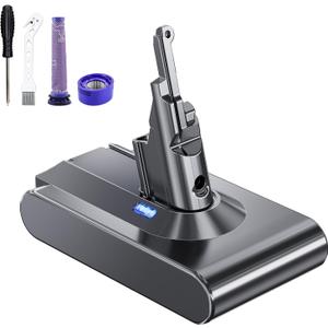 8000mAh Replacement Battery for Dyson V8, Compatible with Dyson Absolute/Animal/Animal+/Motorhead/Fluffy/SV10/ Corded-Free/Slim/All Cordless Vacuum Series