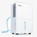 Dehumidifier for Home and Basement, 120 Pint Dehumidifiers for Large Home 6000 Sq. Ft, with Drain Hose for Bedroom Bathroom, Smart Humidity Control Display, 24H Timer