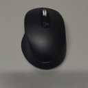 Wireless Bluetooth Mouse, Multi Device (BT1/BT2 + 2.4G USB) Mouse for Laptop, iPad & Mac, 4-Way Scroll with Side Buttons, Silent Click Ergonomic Offce Mouse, Adjustable DPI (Black)