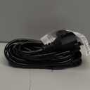 16/3 10 FT Outdoor Extension Cord Waterproof, Weatherproof & Flame Retardant Black 3 Prong Power Cord Outside for Lawn & Garden, 13 Amps 1625 Watts 125 VAC 16AWG SJTW, ETL Listed