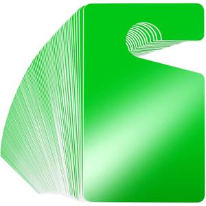 Vicenpal 100 Pack Blank Parking Permit Hang Tag Parking Placards Hang Tag 3 x 5 Inch for Car Rear View Mirror(Green)
