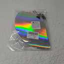 48 Pieces Iridescent Party Hats Rainbow Laser Themed Hats Birthday Party Cone Hats with Elastic String for Birthday Parties and Friend gatherings Rainbow Party Handmade Hats for Kids Baby Shower Boys