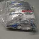 EnerWear 10P Pack Unisex Cotton Moisture Wicking Cushion Crew Socks (White)