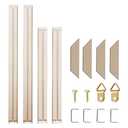 Texas Art DIY Wood Stretcher Bars for Canvas, Solid Wood Frame Kit, Easy to Assemble, Gallery Wrap for Oil Painting, Wall Posters, Customized Wooden Frame Kit for Diamond Painting, White, 20x30 Inch