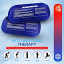 Ice Packs for Injuries Reusable (3-Piece Set) Hot and Cold Ice Packs for Knee, Reusable Gel Wraps Support, Adjustable Ice Pack Pain Relief for Shoulders, Back Joints Muscles, Knees, Arms and Legs