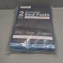 Bed Pads Washable Waterproof 34" x 36" (Pack of 2) - Incontinence Bed Pads for Adults and Kids - Heavy Absorbency Reusable Bed Pads - Chuck Pads - Waterproof Protective Pad for Bed