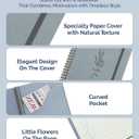 4 x Lined Spiral Journal Notebook for Women & Men,140 College-ruled Notebook for Work Writing taking Notes,A5-Dusty Blue