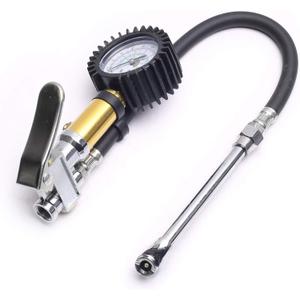 DEVMO PRO AIR TIRE INFLATOR with DIAL Gauge Dual Chuck Compressor TIRE Ball Bike INFLATOR 220 PSI Heavy Duty