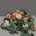 Ling's moment 2PCS Blush Pink Artificial Floral Swags Centerpieces Wedding Arch Flowers Garland Greenery Arrangements for Sweetheart/Head Table Easel Wall Entryway Board Backdrop Decor