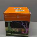 4 Pack Color Changing Solar Powered LED Spotlights Outdoor Waterproof Ultra Bright Sunset Spot Lights for Christmas Decorations, Snowman, Santa Claus, Outside Landscape Uplights for Wall, Garden, Yard