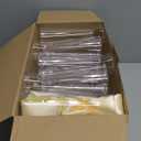 20 Pcs Small Plastic Bud Vases Bulk with Ribbon for Centerpieces, Clear Flower Vases for Wedding Home, Height Shatterproof Vase for Wedding Home Party Table Decoration(White Ribbon)