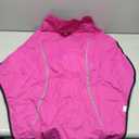 Mile High Life Dog Raincoat, Adjustable Waterproof Reflective Rain Jacket for Small Medium Large Dogs, Lightweight Breathable Pet Rain Coat with Leash Hole(Hot Pink,XL Chest 36-42"), Pink