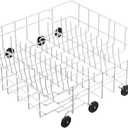 Allstare 808602302 Dishwasher Lower Rack Replacement for Frigidaire Kenmore Dishwasher Parts Lower Dishrack Assembly with 154174501 Wheels 154432602 FDB1050REB0 Dishwasher Bottom Rack -22" x 20.9", 22" x 20.9" x 6.3" 808602302