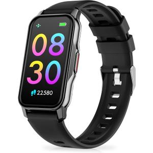 Fitness Tracker with Heart Rate, Blood Oxygen Blood Pressure, Sleep Tracking, IP 68 Waterproof Activity Tracker, Step Tracker for Android iPhone Women Men, Black