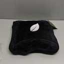 PAVILIA Travel Blanket Pillow, Airplane Blanket Set in Soft Bag with Pockets, Plane Blanket Compact Packable, Flight Essentials Car Pillow, Travelers Accessories Gifts, Luggage Strap, Black (65 x 40 inches)