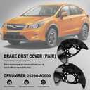 2Pcs Front Brake Backing Panel Dust Shield for 2016-2017 Crosstek, 2013-2015 XV Crosstrek, 2008-2018 Forester, 2008-2016 Impreza Replace 26290-AG000