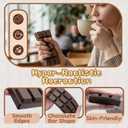 Squishy Chocolate Squeeze Toys for Kids Adults, Slow Rising Black Chocolate Stress Balls for Boys Girls, Ultra Soft Handmade Food Sensory Fidget Toys Anxiety Relief for ADHD/ADD/Autism, Ideal Gifts