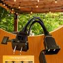 Svater Outdoor String Lights Led 105FT, Commercial Grade Patio Light with 1W Dimmable S14 Shatterproof Bulbs, ETL Listed Heavy-Duty Outside Waterproof Cafe Bistro Market Lighting Warm White