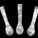 Set of 3 Hand craft Mother of pearl caviar spoon (3 QTY, 3.5 Inches)
