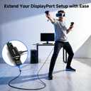 Cable Matters Active DisplayPort Repeater, Support 4K@240Hz up to 32ft, 4K@60Hz up to 80ft, (DP 1.4 Repeater, DisplayPort Signal Booster, DP Amplifier) for VR Headset, Gaming Monitor