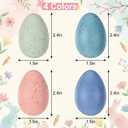 16 Pcs Speckled Easter Eggs, 2.4 Inch Plastic Easter Eggs Decorations for Home Bowl Vase Basket Fillers Pastel Faux Fake Egg Centerpiece Table Wedding Spring Party DIY (Pink,Blue,Yellow,Light Blue)