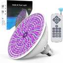 12V 45W Swimming Pool Lights for Inground Pool, LED Pool Lights, Color Changing RGB Pool Light Bulb with Remote Control, PAR56 LED Bulb Replacement(AC/DC 12V)