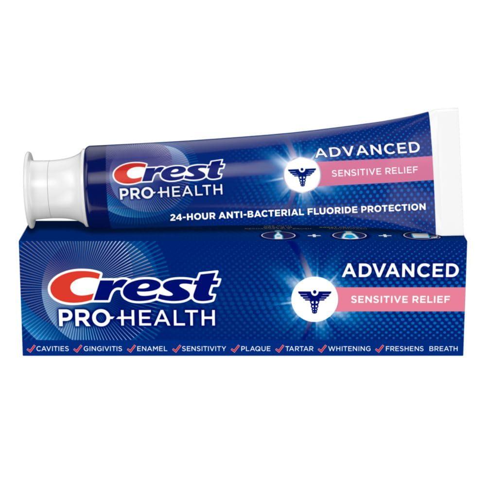 Crest Pro-Health Advanced Sensitive & Enamel Shield Toothpaste, 5.1 Ounce (Pack of 1) (White)