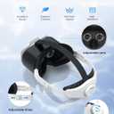 Upgraded VR Headset for Nintendo Switch, Switch OLED Model Virtual Reality Glasses with Adjustable HD Lenses and Head Strap, Labo VR Kit 3D Goggles Accessory