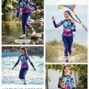 GRACE KARIN Girls Long Sleeve Swimsuit Two Piece Rashguard Floral Swimwear 6-14Y (8 Years, Tree)