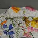 Spring Summer Floral Round Fitted Tablecloth with Elastic Waterproof Outdoor Tablecloth Wipeable Table Cover for Indoor Kitchen Home Party Fits 40-44" Diameter Round Tables