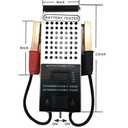 Battery Load Tester, Car Battery Load Tester, 6/8/12/16/24V Battery Alternator Tester Digital Voltmeter and Alligator Clips Battery Voltage Tester and Charging System
