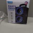 YIER Party Bluetooth Speaker:80W Peak Large Stereo Sound for Outdoor,Deep Bass,TWS,Loud with Lights,Portabe Wireless Big Speakers with Long Playtime,House,Projector,Movie