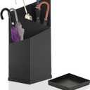 Umbrella Stand for Entryway Stylish Indoor Umbrella Holder for Home Storage & Organization Black Metal Umbrella Basket Rack for Compact Umbrellas, Entryway Decor & Storage